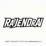 A creative TypoVector design combining bold typography and vibrant vector elements.